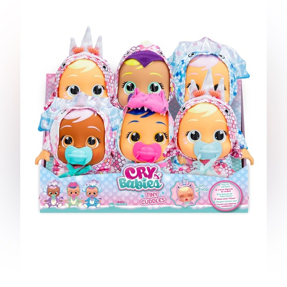 Cry Babies Magic Tears Tiny Cuddles Dinos Dolls Collection - Picture 1 of 8